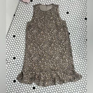 Loft animal print leopard print sleeveless dress size small
